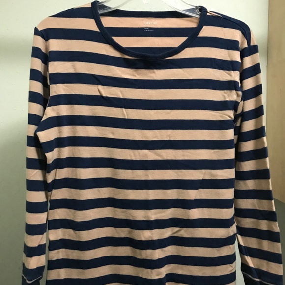 Leveret Mens Small Brown and Navy Striped Cotton PJs - Picture 4 of 7